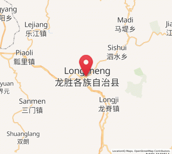 Map of Longsheng, Guangxi
