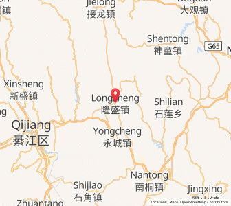 Map of Longsheng, Chongqing