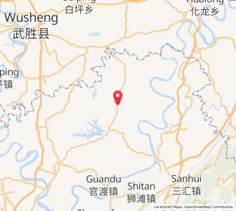 Map of Longshi, Chongqing