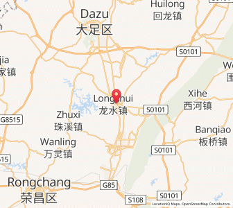 Map of Longshui, Chongqing