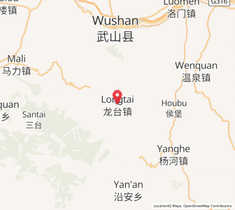 Map of Longtai, Gansu