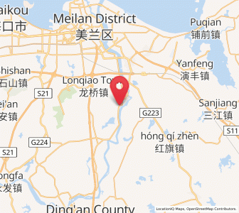 Map of Longtang, Hainan