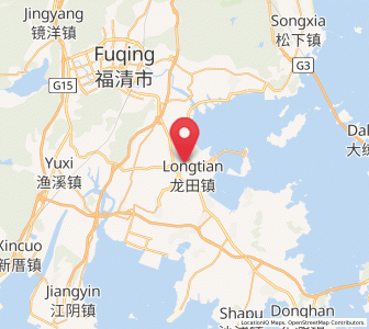Map of Longtian, Fujian