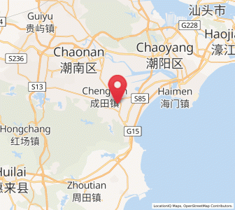Map of Longtian, Guangdong