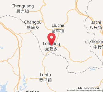 Map of Longting, Jiangxi