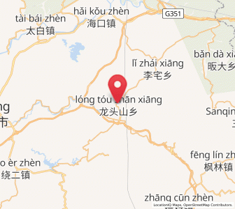 Map of Longtoushan, Jiangxi