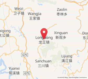 Map of Longwang, Sichuan
