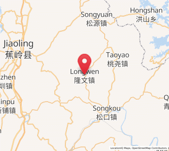 Map of Longwen, Guangdong