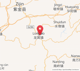 Map of Longwo, Guangdong