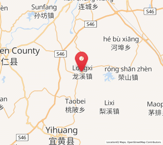 Map of Longxi, Jiangxi