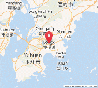 Map of Longxi, Zhejiang