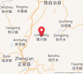 Map of Longxing, Guizhou