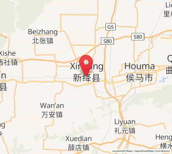 Map of Longxing, Shanxi