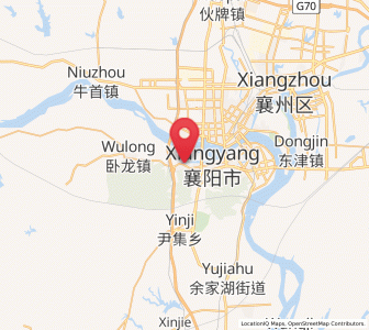 Map of Longzhong, Hubei