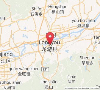 Map of Longzhou, Zhejiang