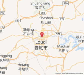 Map of Loudi, Hunan