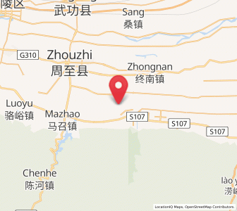 Map of Louguan, Shaanxi