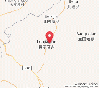 Map of Loujiadian, Liaoning