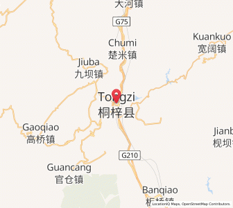 Map of Loushanguan, Guizhou