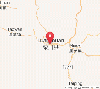 Map of Luanchuan Chengguanzhen, Henan