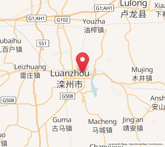 Map of Luanzhou, Hebei