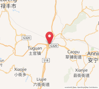 Map of Lubiaojie, Yunnan