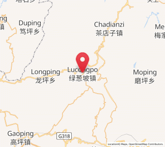 Map of Lücongpo, Hubei