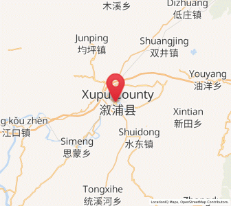 Map of Lufeng, Hunan
