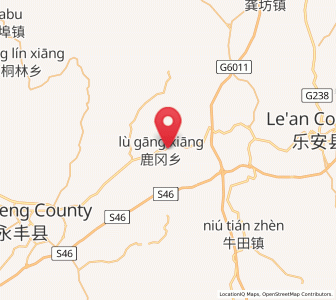 Map of Lugang, Jiangxi