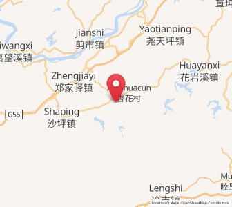 Map of Luhuatan, Hunan