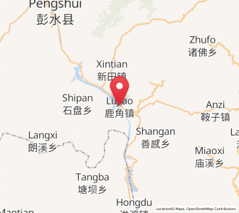Map of Lujiao, Chongqing