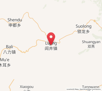 Map of Lujing Zhen, Gansu