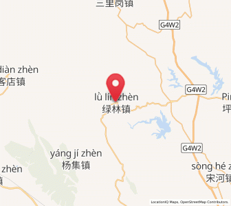 Map of Lülin, Hubei