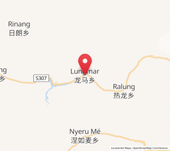 Map of Lungmar, Tibet