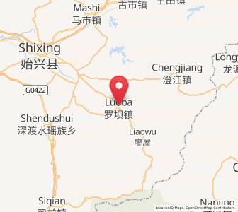 Map of Luoba, Guangdong