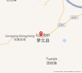 Map of Luobei, Heilongjiang
