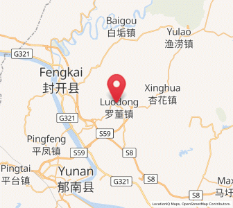 Map of Luodong, Guangdong