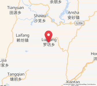 Map of Luofang, Fujian
