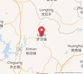 Map of Luofu, Guangdong