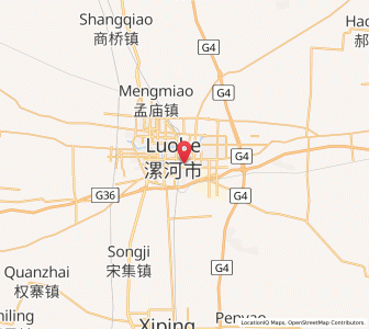 Map of Luohe, Henan