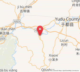 Map of Luojiang, Jiangxi