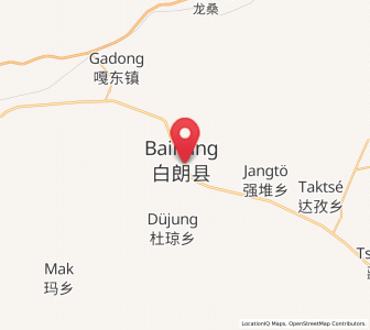 Map of Luojiang, Tibet