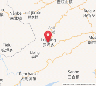 Map of Luojiaping, Hunan