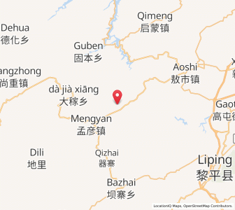 Map of Luoli, Guizhou