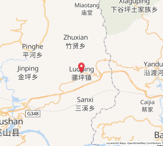 Map of Luoping, Chongqing
