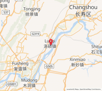 Map of Luoqi, Chongqing