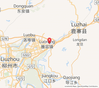 Map of Luorong, Guangxi