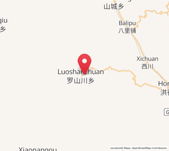 Map of Luoshanchuan, Gansu