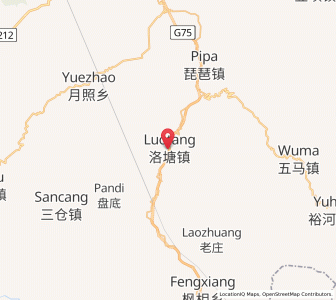 Map of Luotang, Gansu