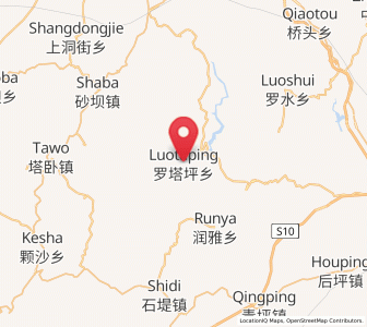 Map of Luotaping, Hunan